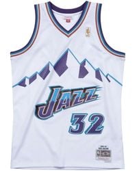 Mitchell & Ness - "Utah Jazz Road 1996-97 Karl Malone" Swingman Trikot - Lyst