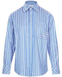 Victoria Beckham - Chest-Pocket Striped Shirt - Lyst