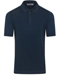 Corneliani - Knitted Short-Sleeve Polo Shirt - Lyst