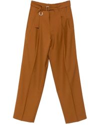Etudes Studio - Loose Suit Belted Pleated Trousers - Lyst
