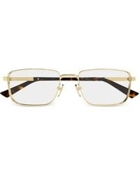 Gucci - Rectangle-Frame Glasses - Lyst