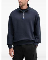 HUGO - Sudadera con media cremallera y cuello alto - Lyst