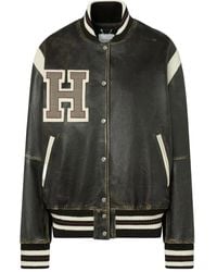 Halfboy - Bomberjacke Aus Leder - Lyst