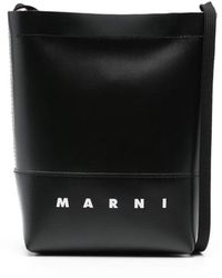Marni - Logo-Print Crossbody Bag - Lyst