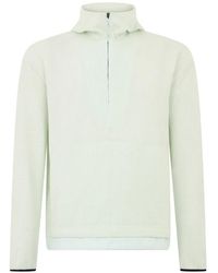 Herno - Waffle-Knit Quarter-Zip Sweatshirt - Lyst