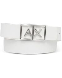 ARMANI EXCHANGE - Logo-Buckle Belt - Lyst