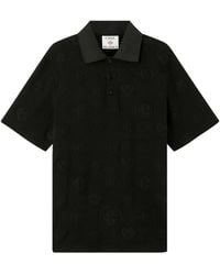 CASABLANCA - Monogram-Appliqué Polo Shirt - Lyst