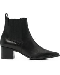 COPENHAGEN - Pointed-Toe Leather Ankle Boots - Lyst