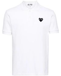 COMME DES GARÇONS PLAY - Cotton Polo Shirt - Lyst