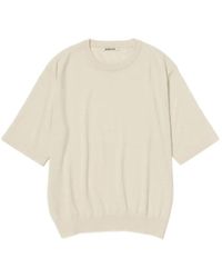 AURALEE - Short-Sleeve Crewneck T-Shirt - Lyst