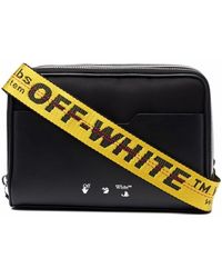 off white crossbody bolsa men
