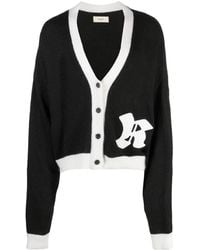 ROUGH - Logo-Patch Button-Up Cardigan - Lyst