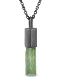 Parts Of 4 - Oxidised Sterling Talisman Tourmaline Necklace - Lyst