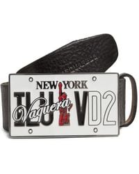DSquared² - Cinturón De Piel Con Hebilla De Metal - Lyst