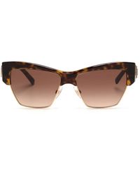 Dolce & Gabbana - Logo-Plaque Cat-Eye Frame Sunglasses - Lyst