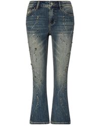 Liu Jo - Vaqueros Bootcut Con Strass - Lyst