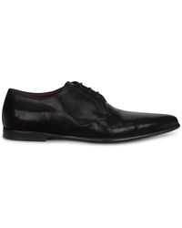 Dolce & Gabbana - Calf Leather Pointed Derby Shoes - Lyst
