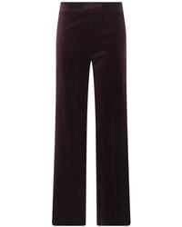 Antonelli - Velvet Straight-Leg Trousers - Lyst