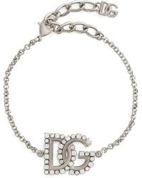 Dolce & Gabbana - Dg-Logo Fine-Link Bracelet - Lyst