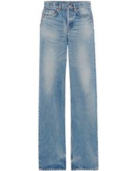 Saint Laurent - High-Waisted Denim Jeans - Lyst