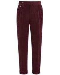 Brunello Cucinelli - Traditional Fit Trousers With Double Pleat - Lyst