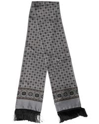 Dolce & Gabbana - Patterned Fringed Scarf - Lyst