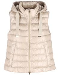 Herno - Hooded Quilted Gilet - Lyst