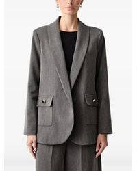 Fracomina - Shawl-Lapel Button-Detail Blazer - Lyst