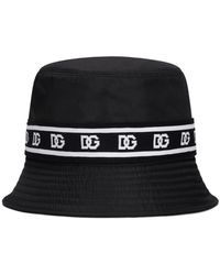 Dolce & Gabbana - Sombrero fedora con franja del logo - Lyst