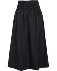 Rails - Shirred-Waist Flared Midi Skirt - Lyst