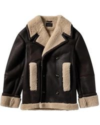 Simone Rocha - Double-Breasted Shearling Jacket - Lyst