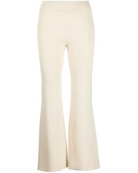 St. Agni - Pantalon Évasé En Maille - Lyst