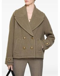 Burberry - Jacke Aus Wolle - Lyst