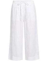 DKNY - Drawstring Wide-Leg Trousers - Lyst