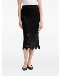 DKNY - Midi-Rok Met Elastische Tailleband - Lyst