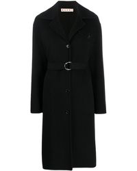 Marni Mantel Met Ceintuur - Zwart