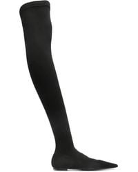 Dolce & Gabbana - Stretch Jersey Thigh-High Boots - Lyst