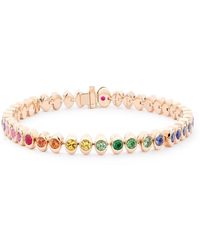 Faberge - 18kt Rose Gold Colours Of Love Cosmic Curve Multi-stone Bracelet - Lyst