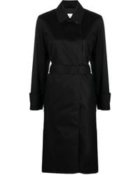 Calvin Klein - Trenchcoat Met Gespreide Kraag En Ceintuur - Lyst