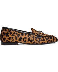 Henderson - Leopard-Print Tassel Loafers - Lyst