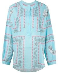 Natasha Zinko - Printed Shirt Top - Lyst