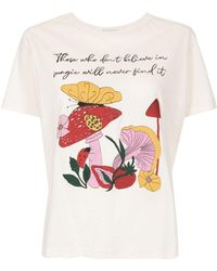 Isolda - Graphic-print Cotton T-shirt - Lyst