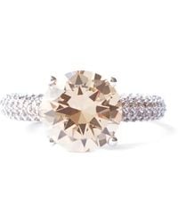 Izabel Display - Mega Circle Ring Mit Pavé - Lyst