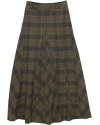 Our Legacy - Check-Pattern Pleated Skirt - Lyst