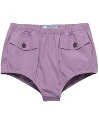 Prada - Poplin Shorts - Lyst