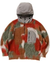 and wander - Hoodie Met Camouflageprint - Lyst