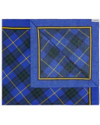 Burberry - Checked Cotton Scarf - Lyst
