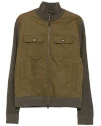Moncler - Panelled Zip-Up Sweater - Lyst