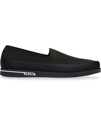 Prada Sock-style Loafers - Black