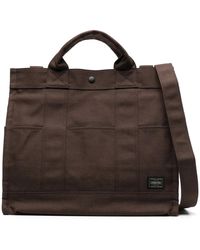 Porter-Yoshida and Co - Smoky Logo-Patch Tote Bag - Lyst